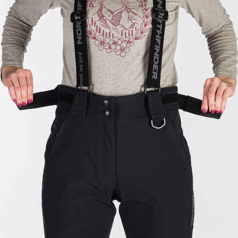 Pantaloni Schi Dame Northfinder Sylvia Black
