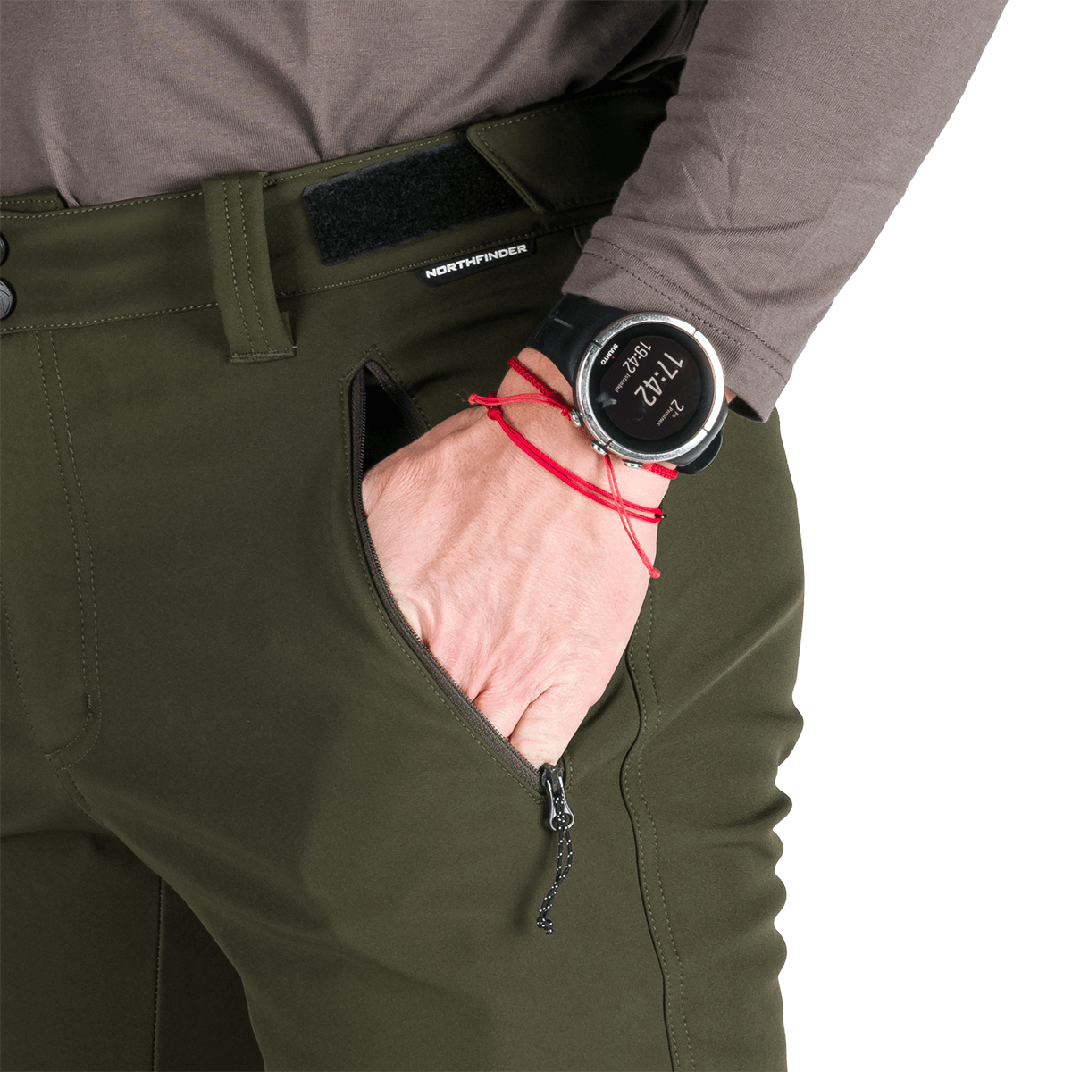 Pantaloni Bărbați Northfinder LEW Dark Green