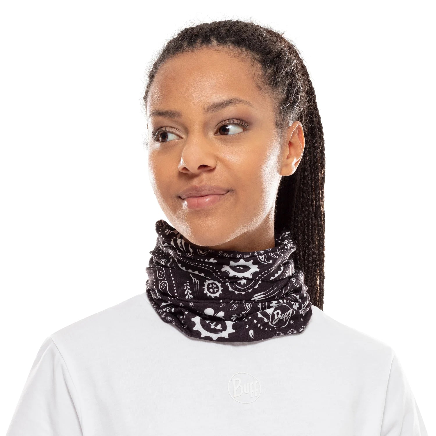 Bandană Tubulară Buff Ecostretch Adulți New Cashmere Black