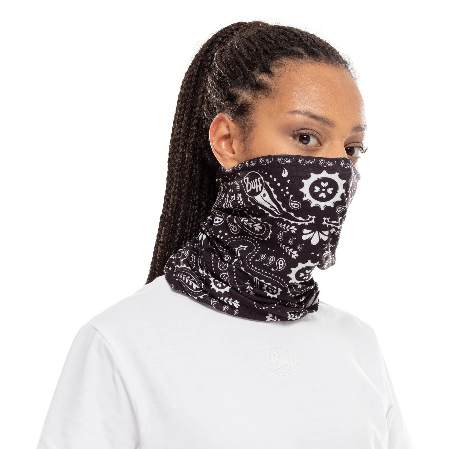 Bandană Tubulară Buff Ecostretch Adulți New Cashmere Black