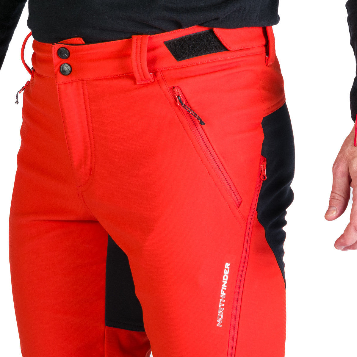 Pantaloni Bărbați Northfinder Marcello Red Orange