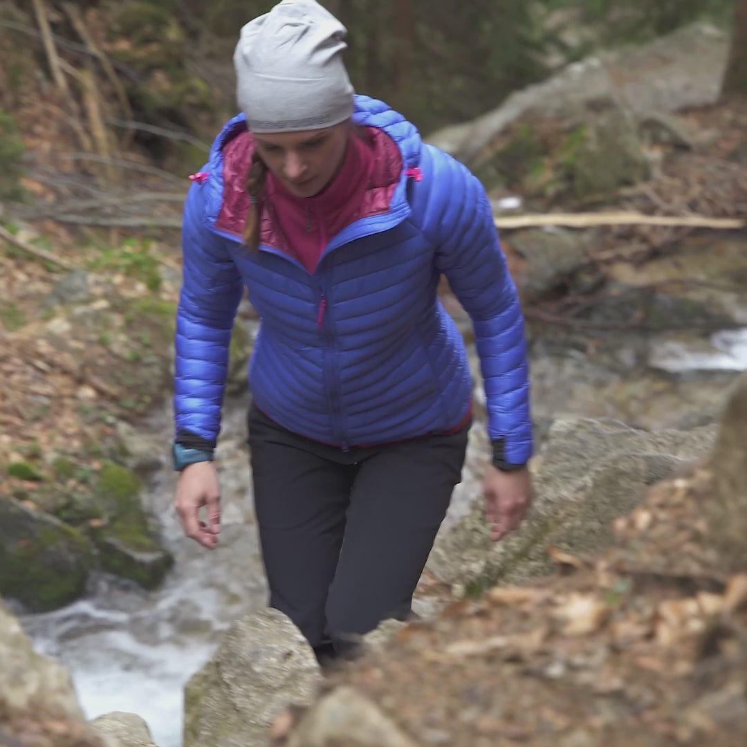 Geacă Trekking Dame Beskydy Blue Primaloft