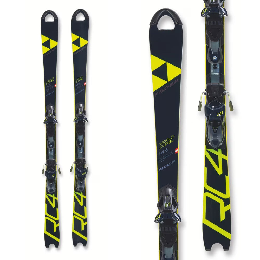 Schiuri Copii Fischer RC4 WORLD CUP SL Curve JR Black Yellow