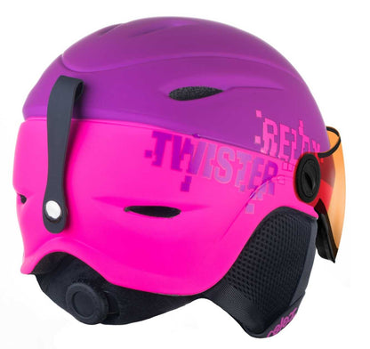 Cască Schi Copii Relax Twister Visor Pink