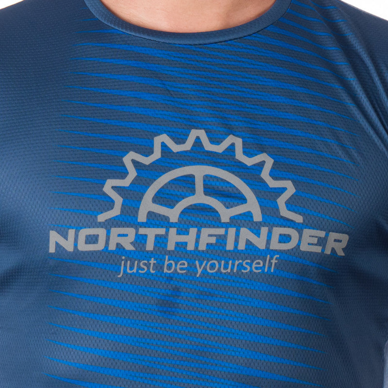 Tricou Bărbați Northfinder Jaxxon Blue Gold
