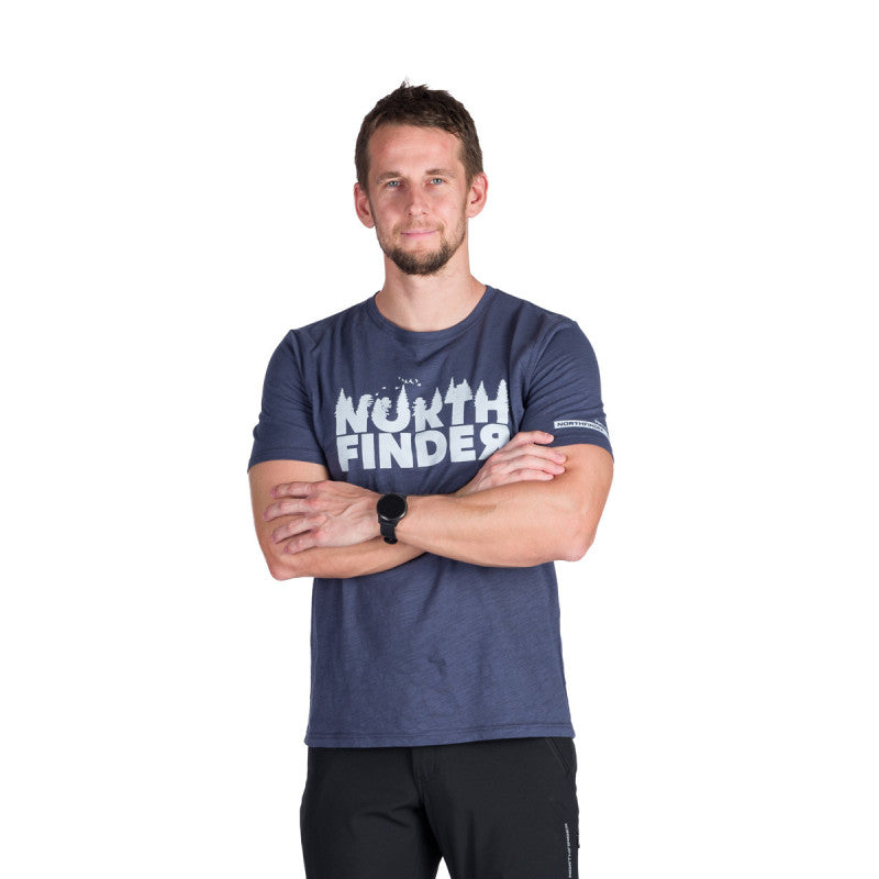 Tricou Bărbați Outdoor Northfinder Josef Bluenights