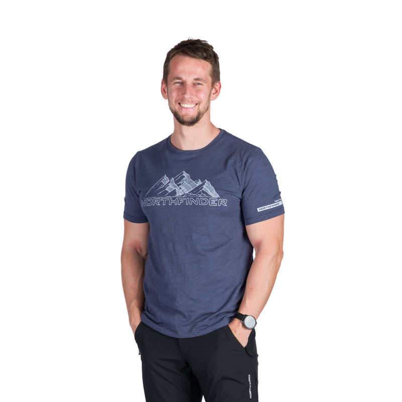 Tricou Bărbați Outdoor Northfinder Jorg Bluelights