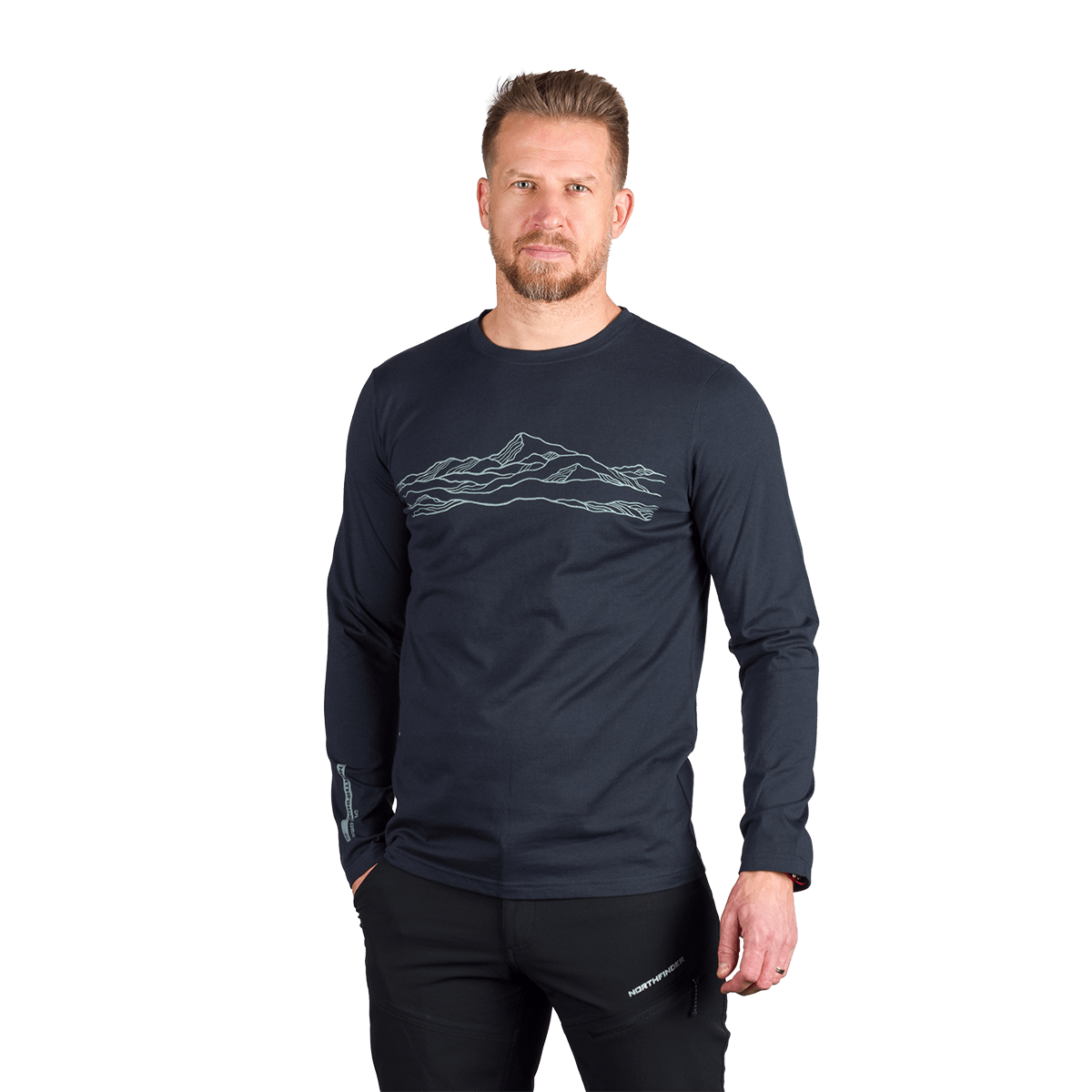 Tricou Bărbați Northfinder Bodi Bluenights