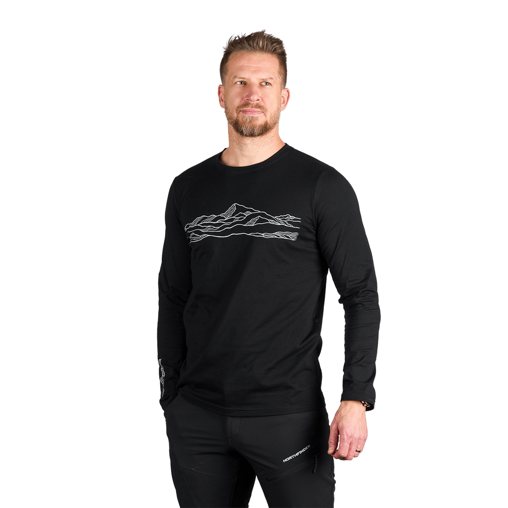 Tricou Bărbați Northfinder Bodi Black