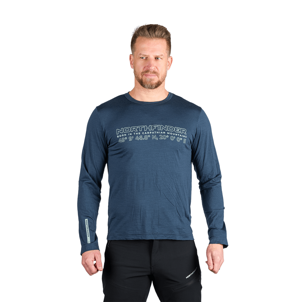 Tricou Bărbați Northfinder Erneszt Navy Blue
