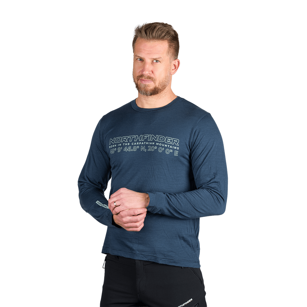 Tricou Bărbați Northfinder Erneszt Navy Blue