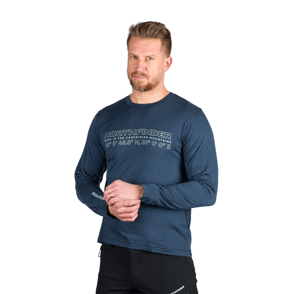 Tricou Bărbați Northfinder Erneszt Navy Blue
