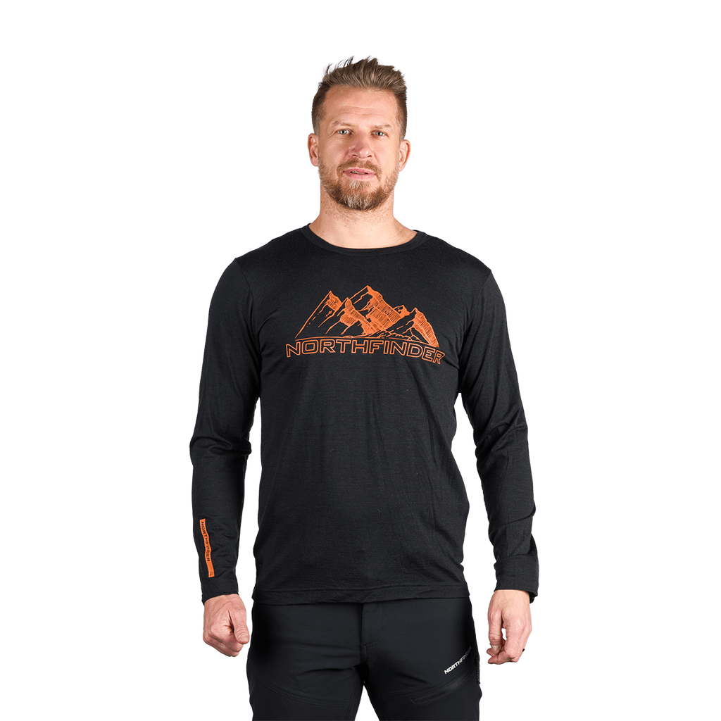 Tricou Bărbați Northfinder Erneszt Black