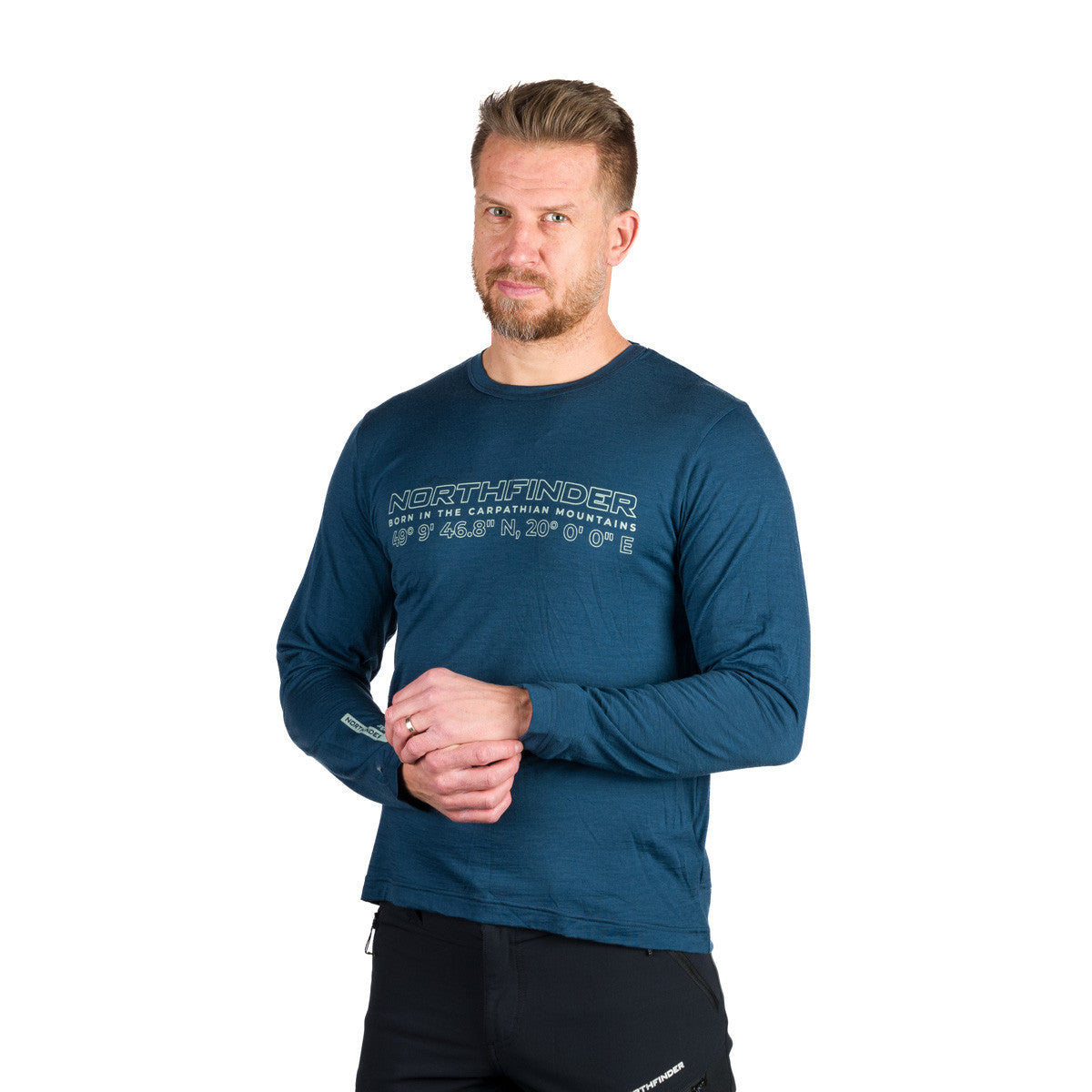 Tricou Bărbați Northfinder Erneszt Navy Blue