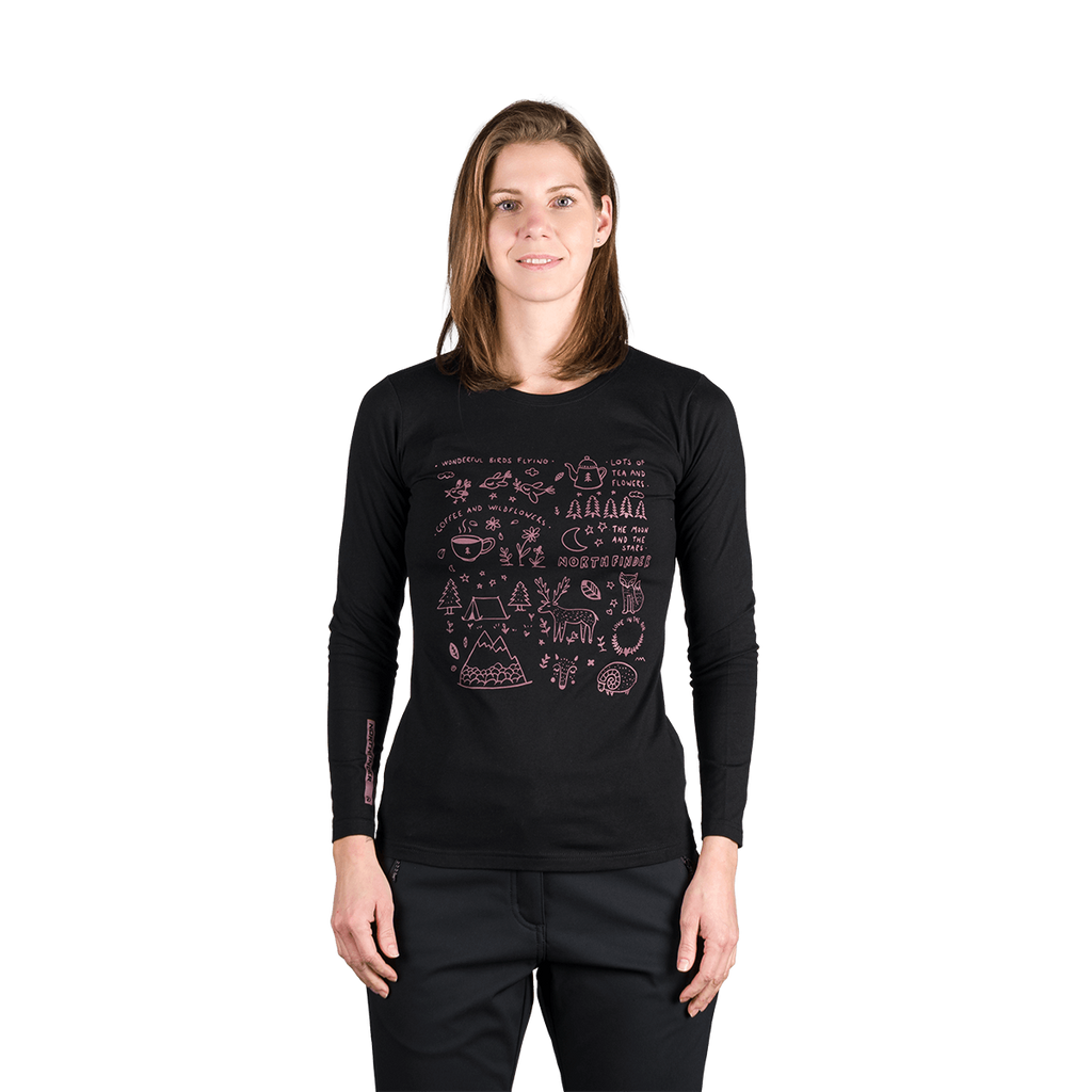 Tricou Dame Northfinder Riya Black