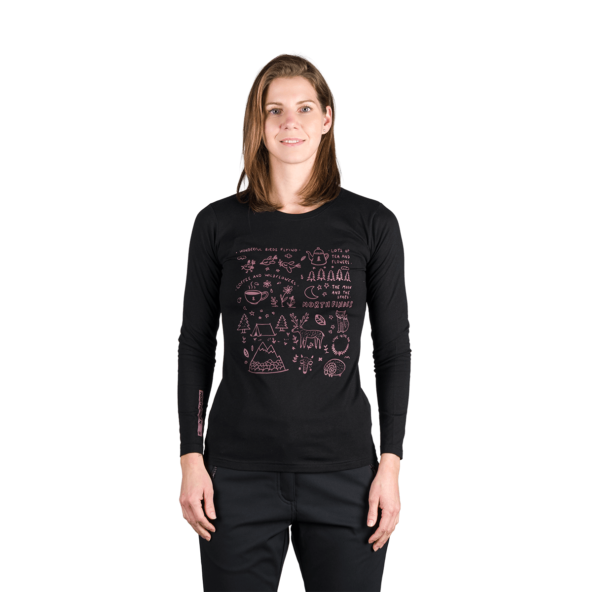 Tricou Dame Northfinder Riya Black
