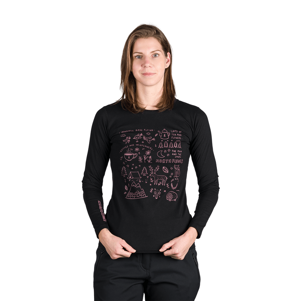 Tricou Dame Northfinder Riya Black