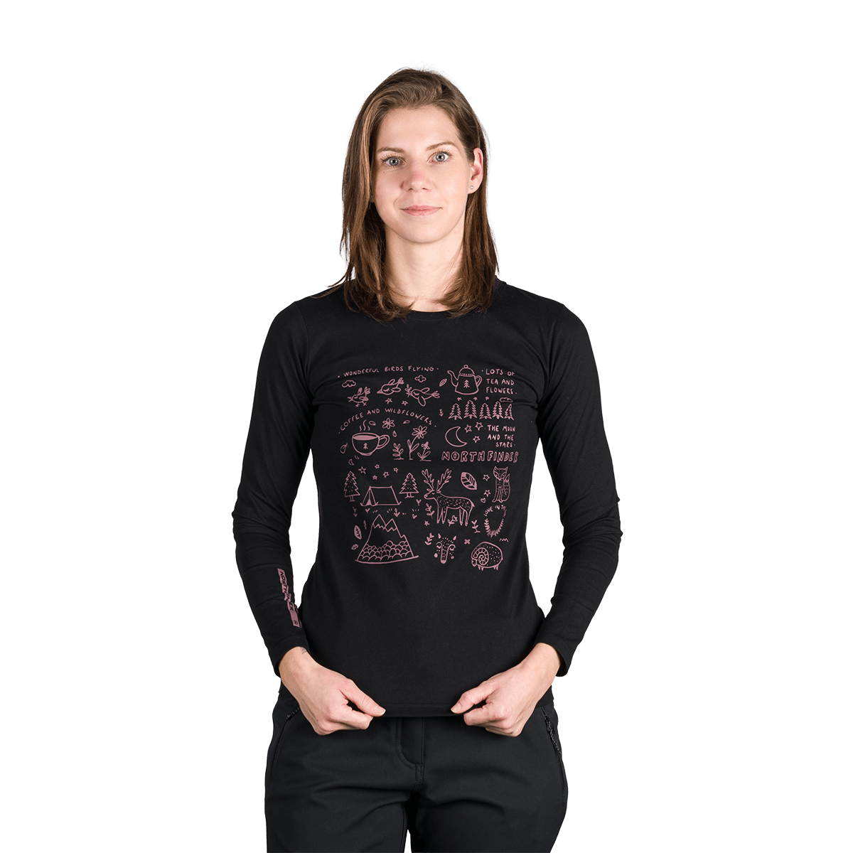 Tricou Dame Northfinder Riya Black