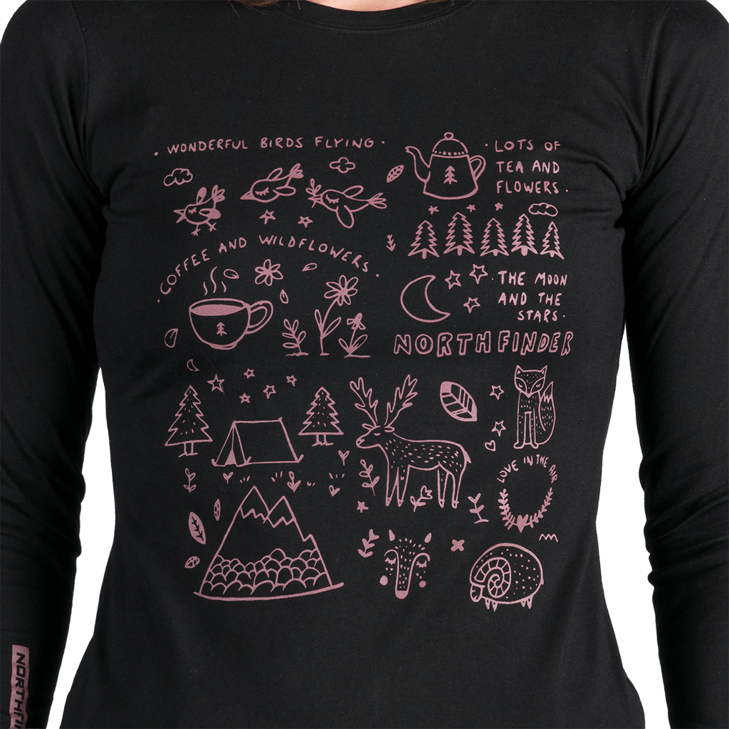 Tricou Dame Northfinder Riya Black