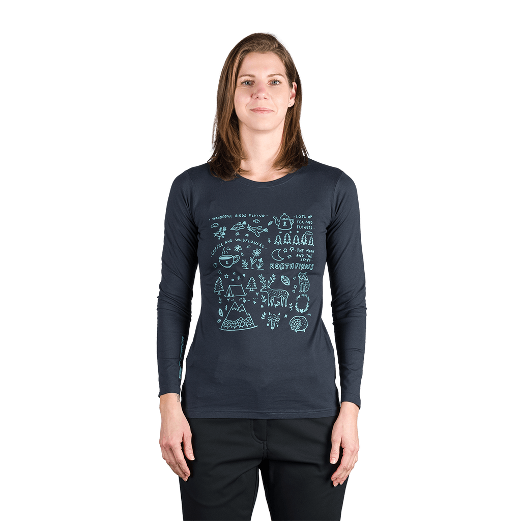 Tricou Dame Northfinder Riya Blue Nights