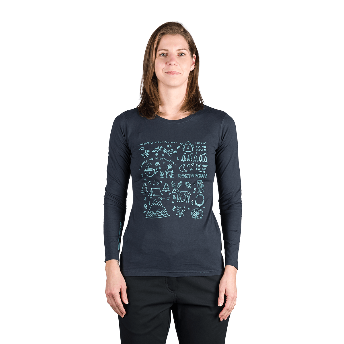 Tricou Dame Northfinder Riya Blue Nights