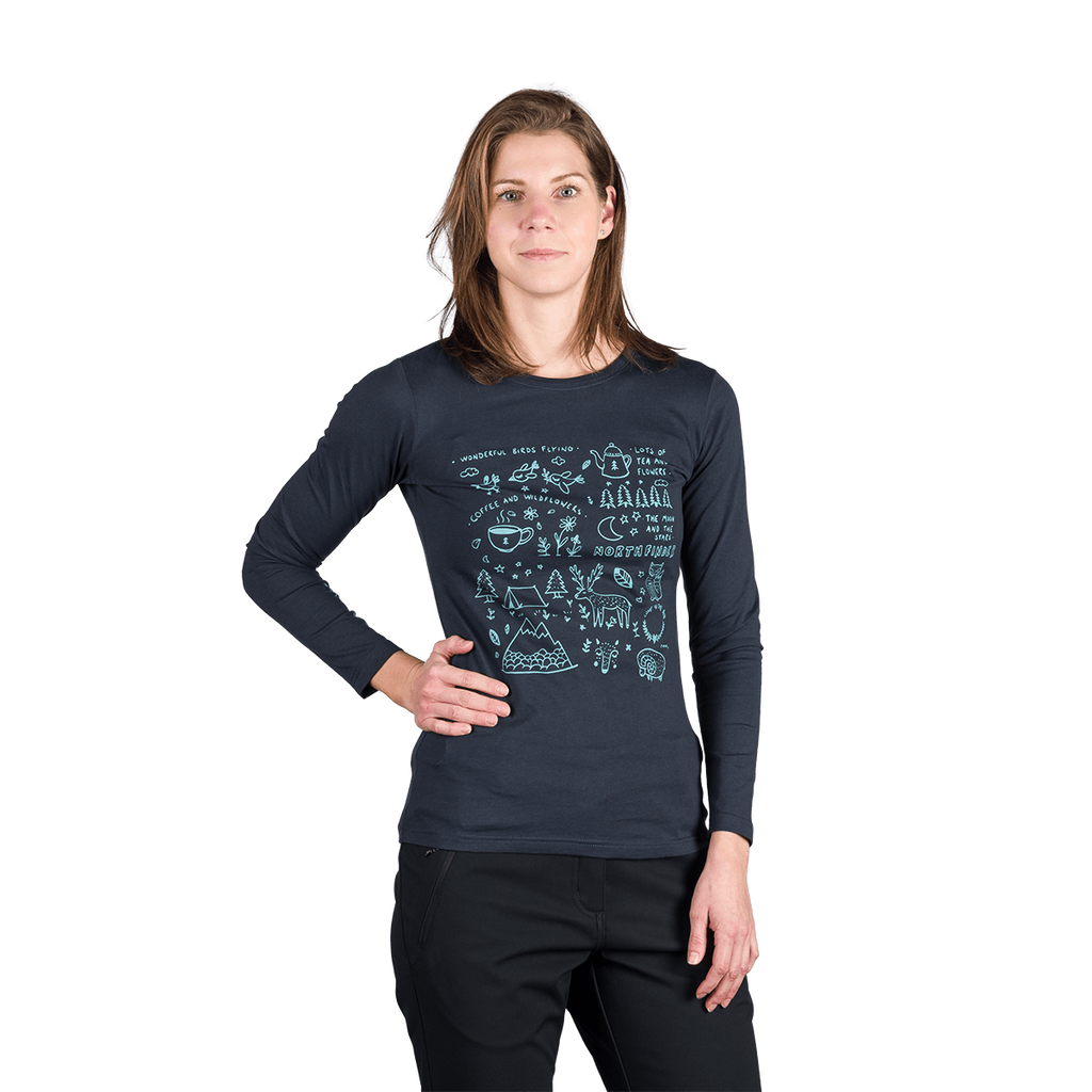 Tricou Dame Northfinder Riya Blue Nights