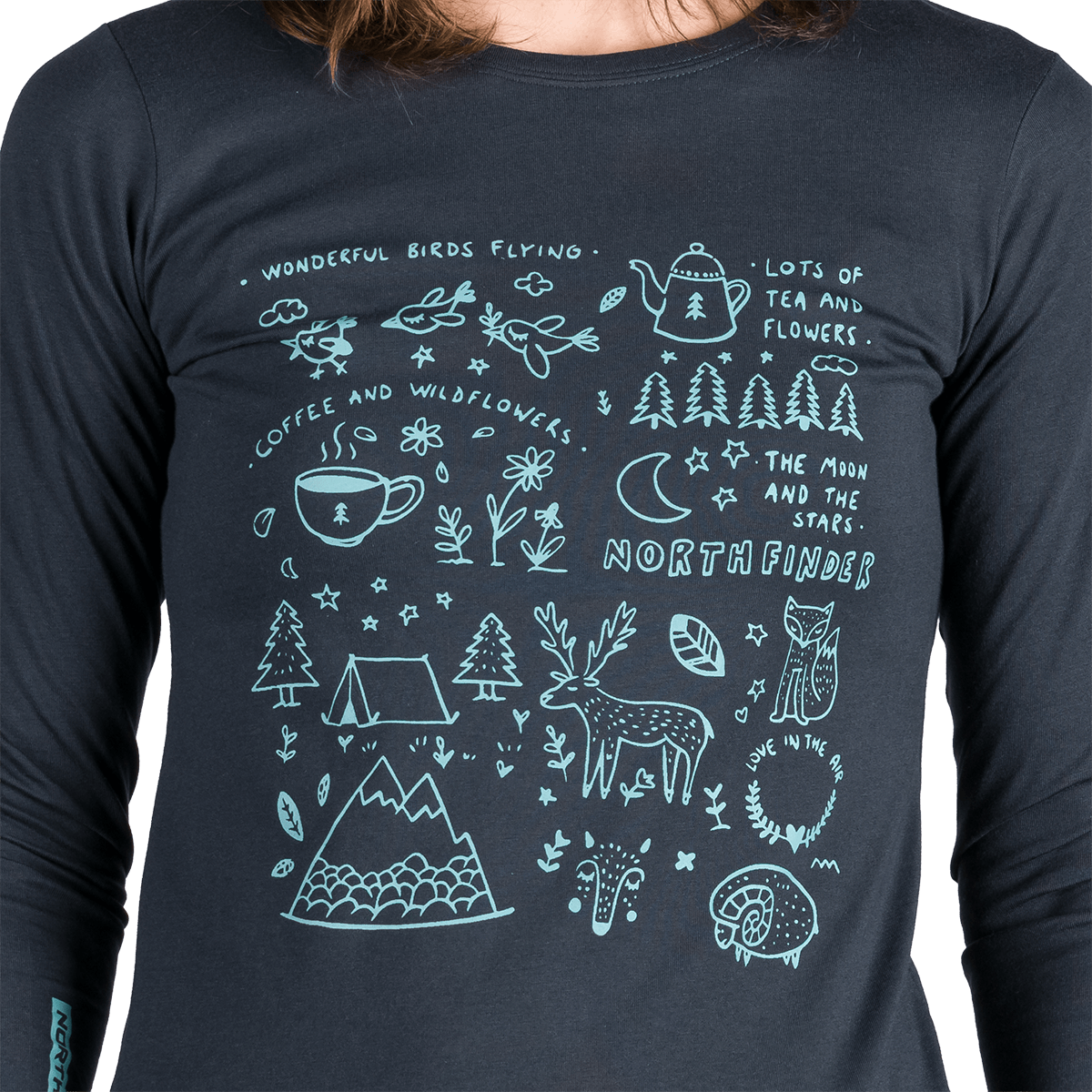 Tricou Dame Northfinder Riya Blue Nights
