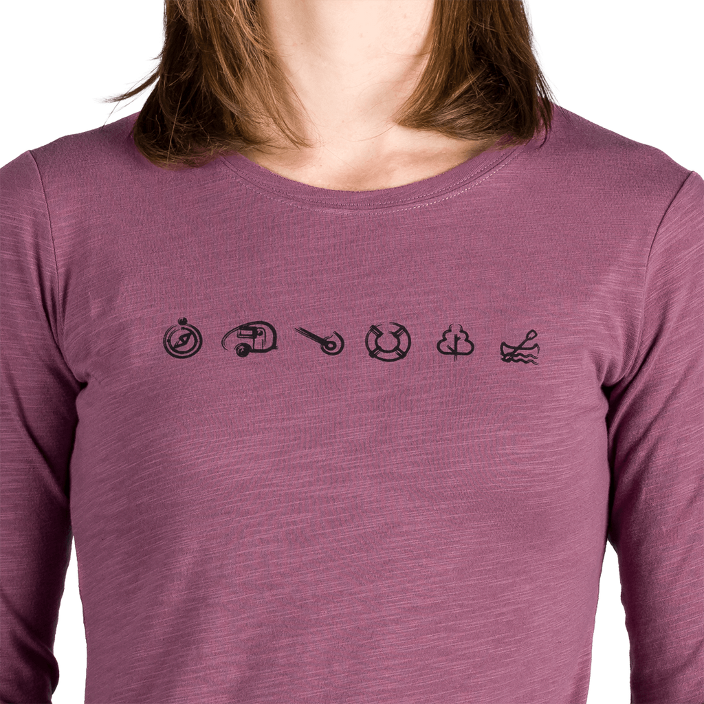 Tricou Dame Northfinder Elianna Rosewine