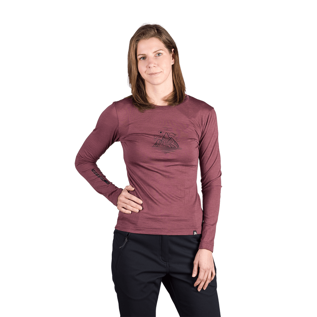 Tricou Dame Northfinder Aila Rosewine