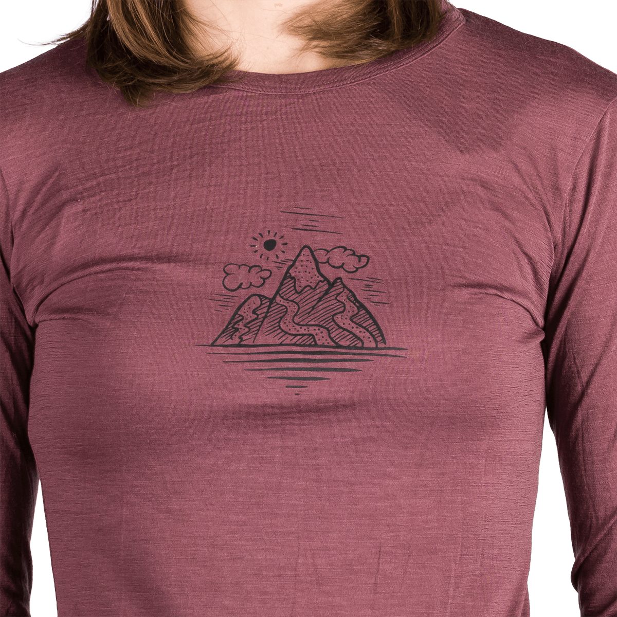 Tricou Dame Northfinder Aila Rosewine