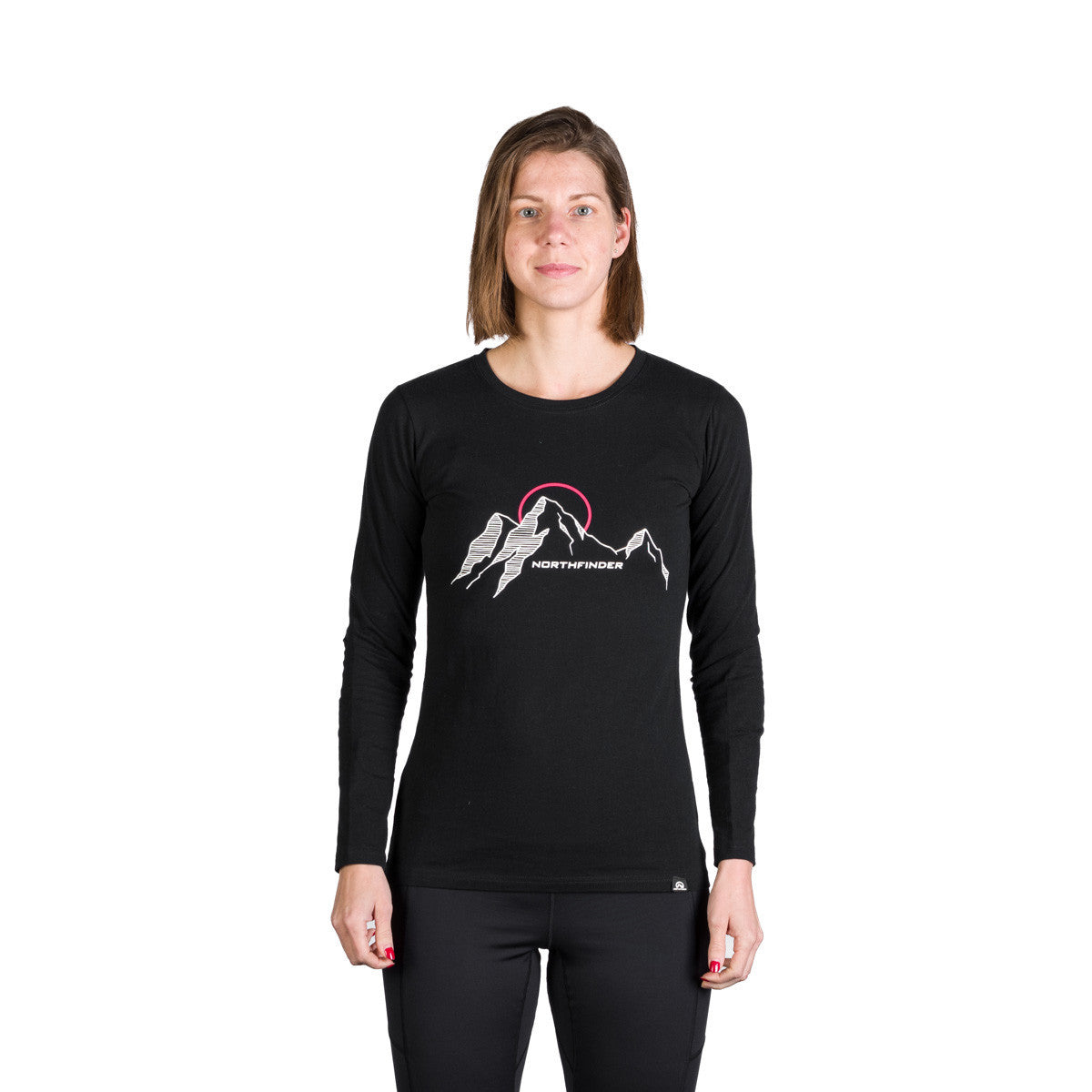 Tricou Dame Northfinder Shari Black Longsleeve