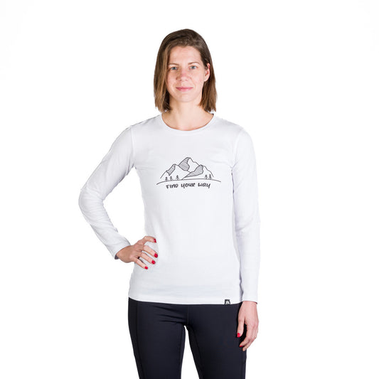 Tricou Dame Northfinder Sonya White Longsleeve