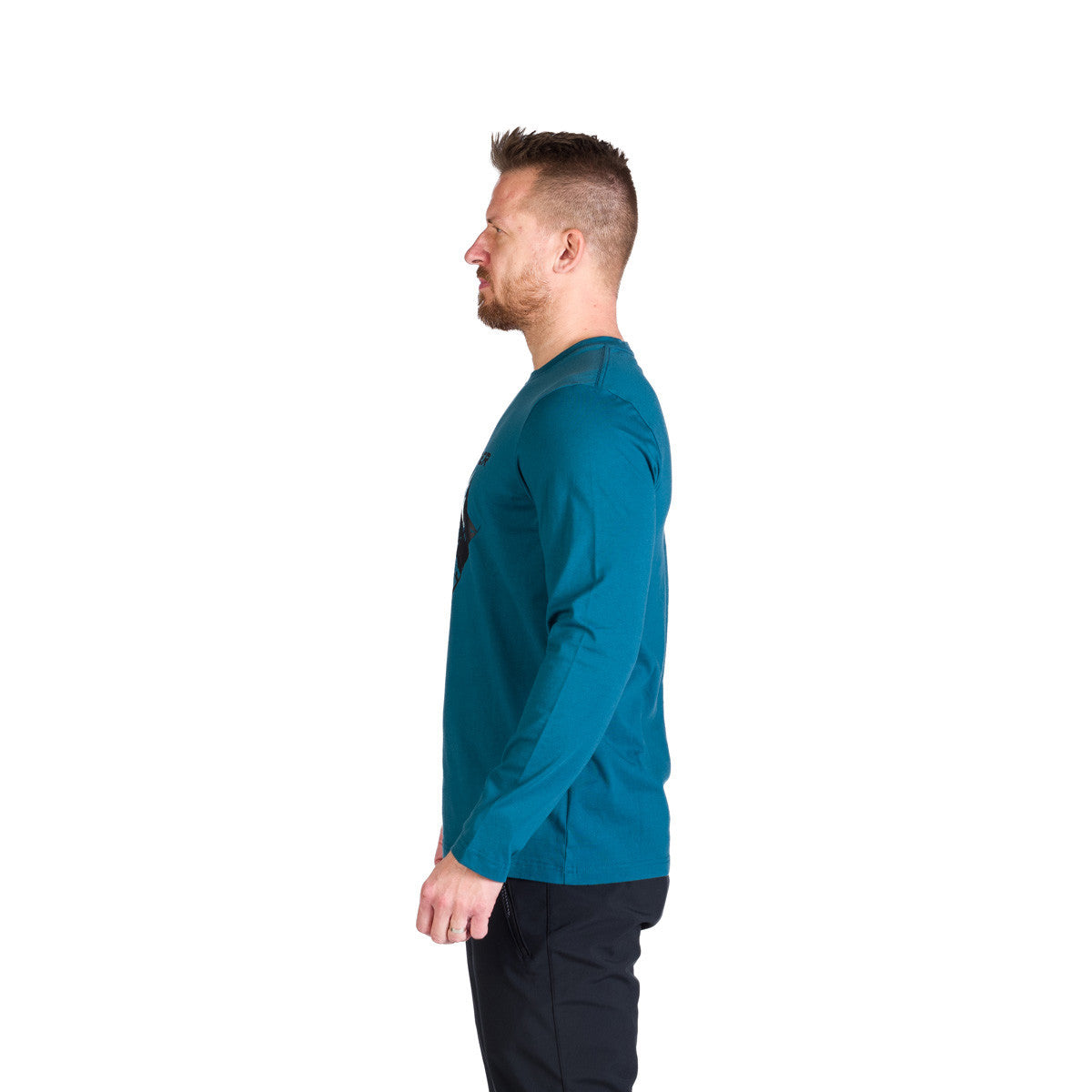 Tricou Bărbați Northfinder Clair Ink Blue Longsleeve