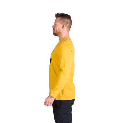 Tricou Bărbați Northfinder Clair Golden Yellow  Longsleeve