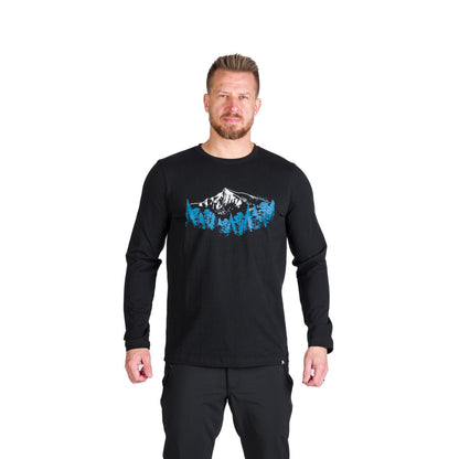 Tricou Bărbați Northfinder Stewart Black Longsleeve