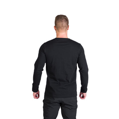 Tricou Bărbați Northfinder Stewart Black Longsleeve