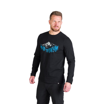 Tricou Bărbați Northfinder Stewart Black Longsleeve