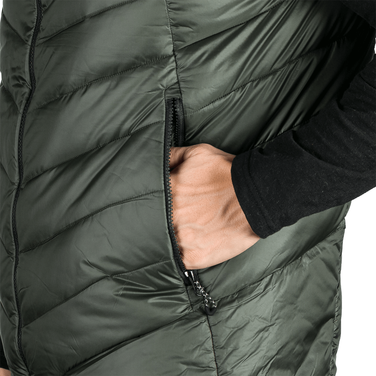 Vestă Bărbați Northfinder Jedrick Black Dark Green