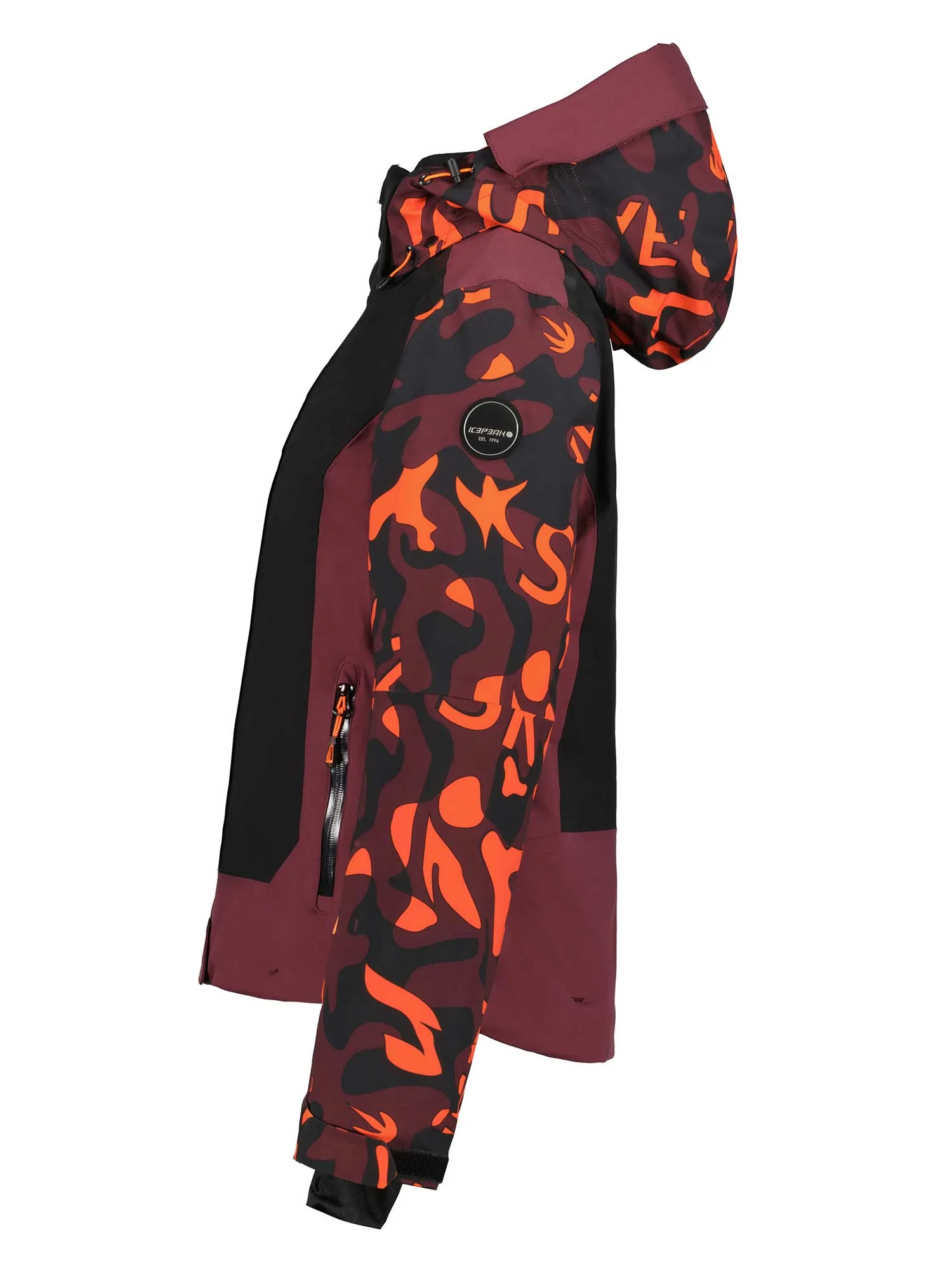 Geacă Dame Icepeak Ellrich Black/Orange