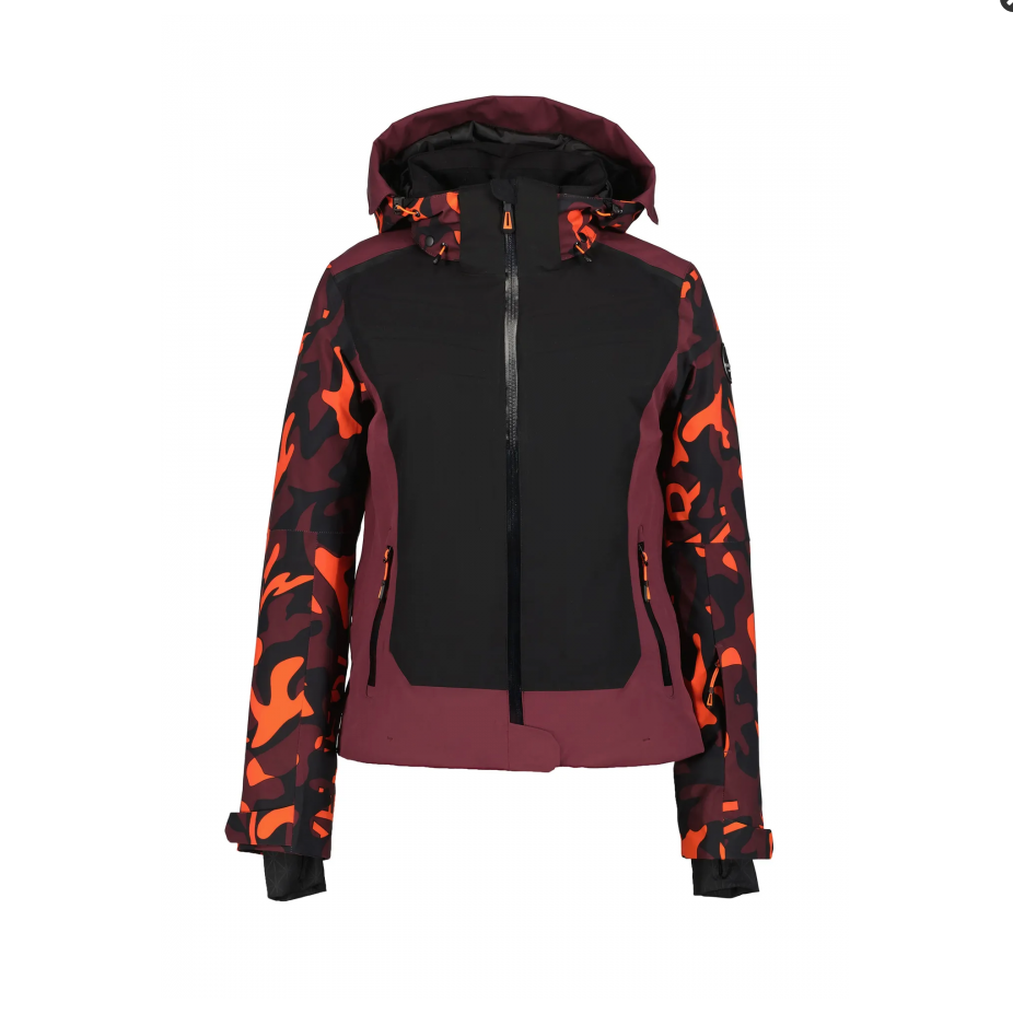 Geacă Dame Icepeak Ellrich Black/Orange