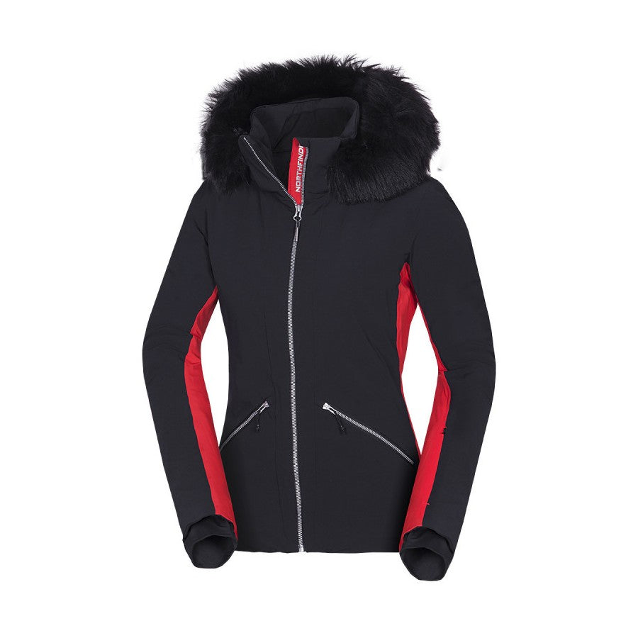 Geacă Dame Northfinder Blanche Black Red