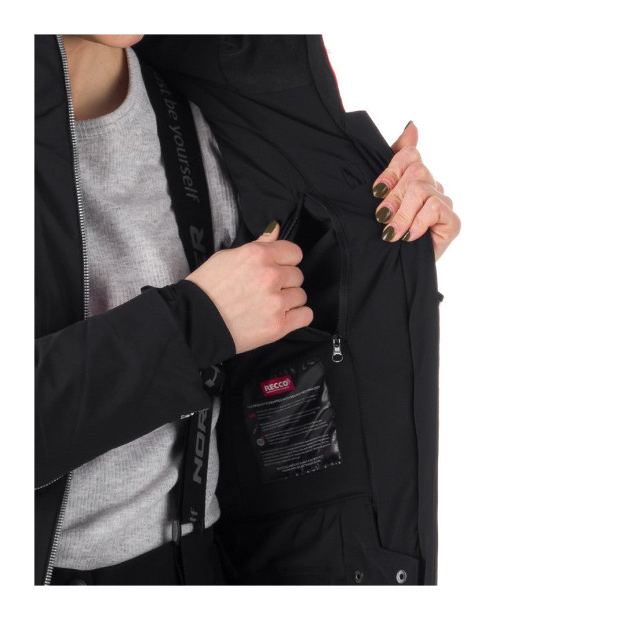 Geacă Dame Northfinder Blanche Black Red